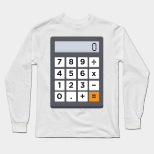 Funny Halloween Costume: Calculator (Large) Long Sleeve T-Shirt